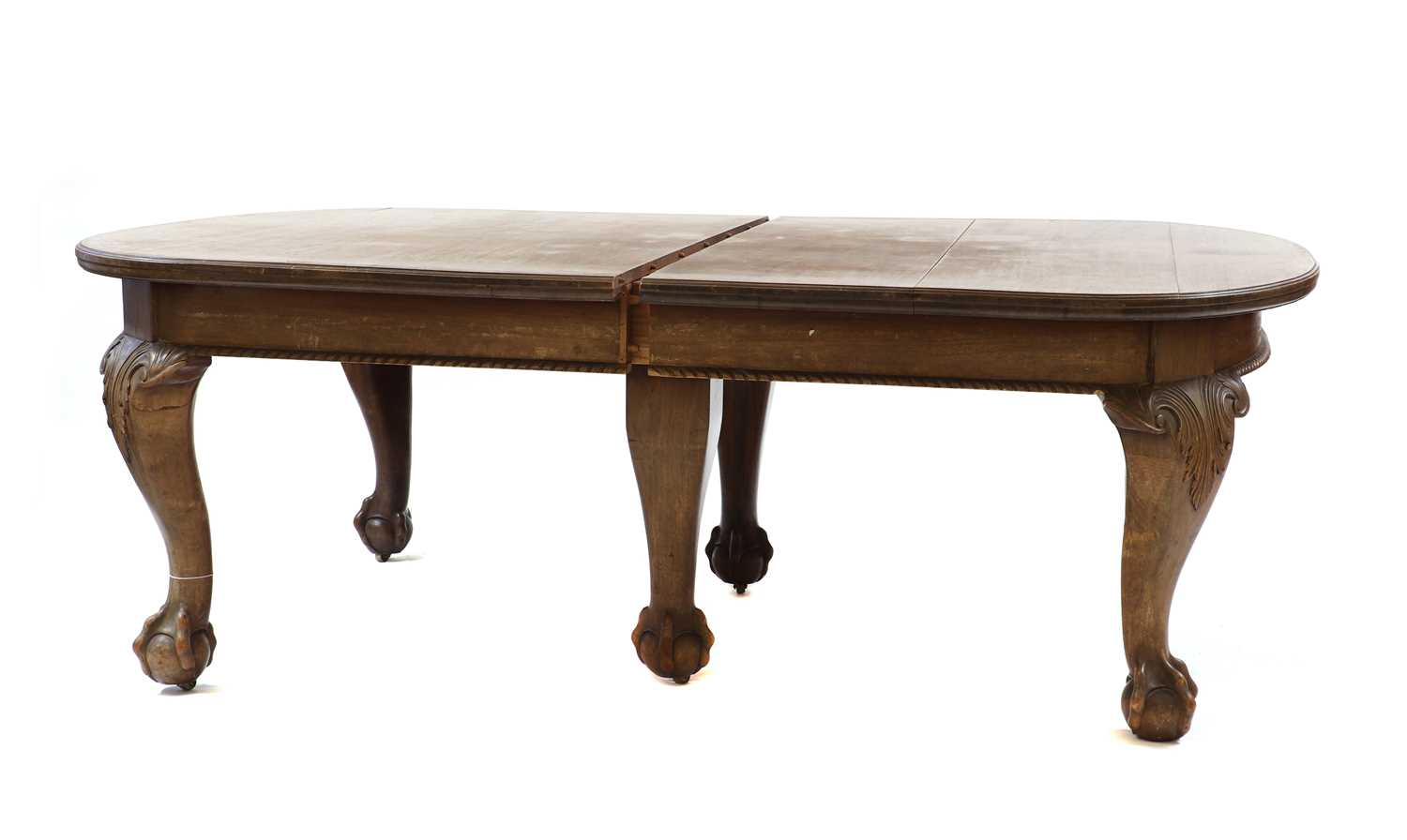 Lot 37 - A George II style mahogany extending dining table