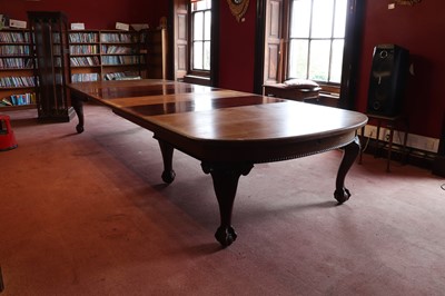 Lot 37 - A George II style mahogany extending dining table