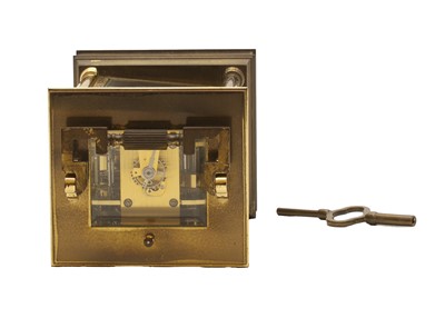 Lot 105 - A gilt brass carriage clock