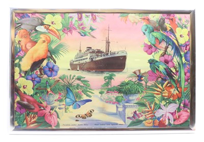 Lot 185 - A Royal Netherlands Steamship Company travel poster