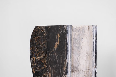 Lot 24 - A Nero Portoro marble console table