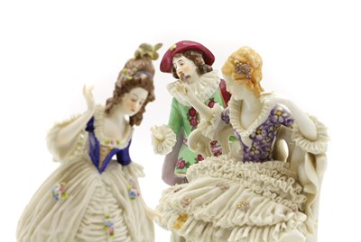 Lot 116 - A pair of German porcelain figures