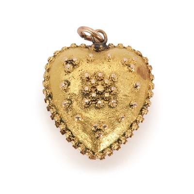 Lot 1 - A Regency acrostic heart locket pendant