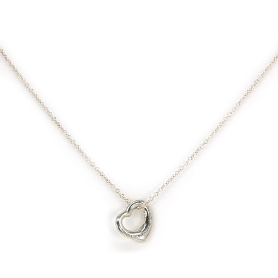 Lot 125 - A Tiffany & Co. Elsa Peretti silver heart pendant