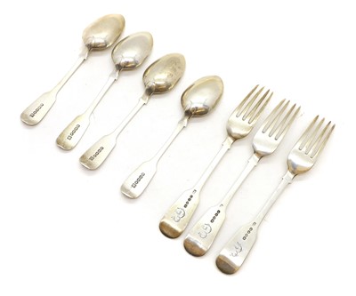 Lot 56 - A collection of silver flatware