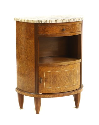 Lot 546 - A demi-lune side cabinet