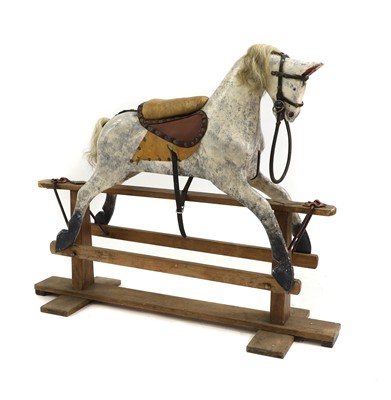 Lot 255 - A Victorian dapple grey rocking horse