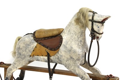 Lot 255 - A Victorian dapple grey rocking horse