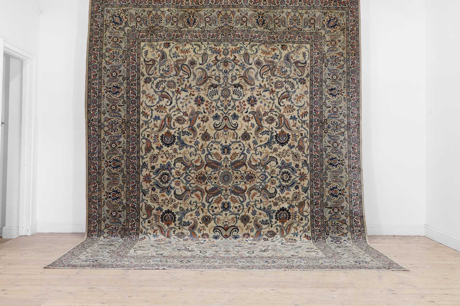 Lot 20 - A Kashan wool carpet