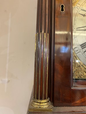 Lot 367 - A George III mahogany longcase clock