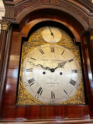 Lot 367 - A George III mahogany longcase clock