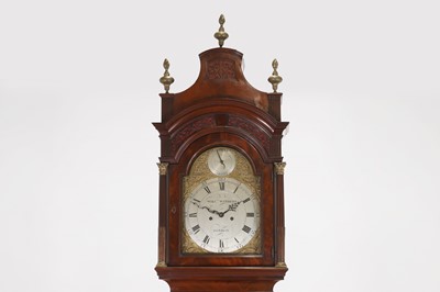 Lot 367 - A George III mahogany longcase clock