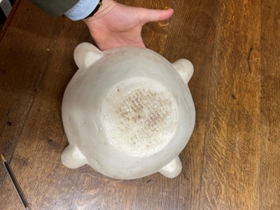 Lot 412 - A large marble mortar