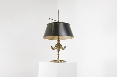 Lot 387 - A gilt-brass bouillotte lamp