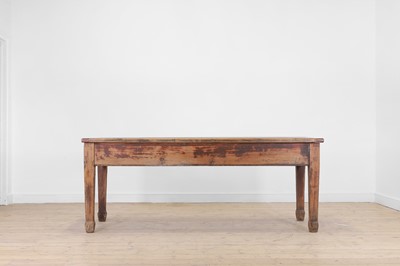 Lot 386 - A pine kitchen table