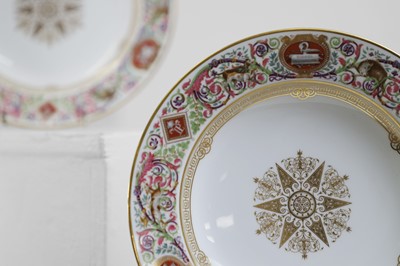 Lot 329 - A pair of Royal Sèvres shallow porcelain bowls
