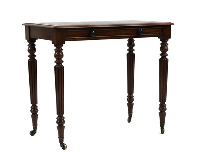 Lot 242 - A Victorian mahogany writing table