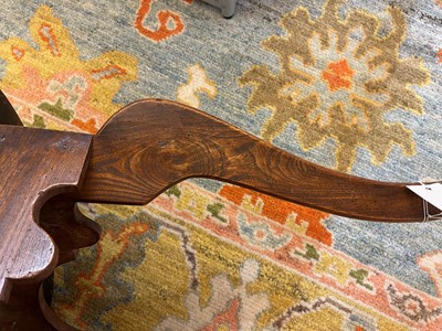 Lot 56 - A George III elm cricket table