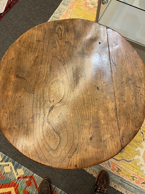 Lot 56 - A George III elm cricket table