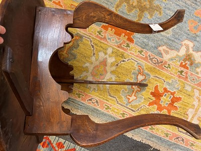 Lot 56 - A George III elm cricket table