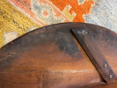 Lot 56 - A George III elm cricket table