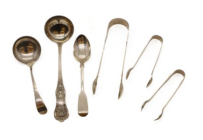 Lot 65 - A collection of silver flatware