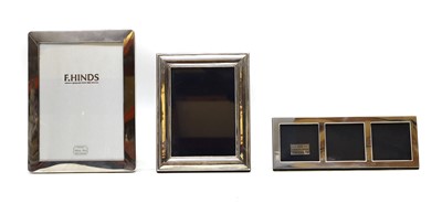 Lot 42 - A group of three silver photograph frames