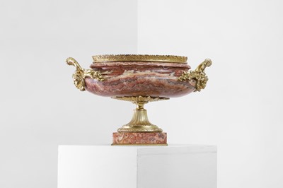 Lot A Louis XIV-style marble and gilt-bronze jardinière