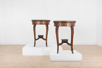 Lot 432 - A pair of Louis XV-style occasional tables