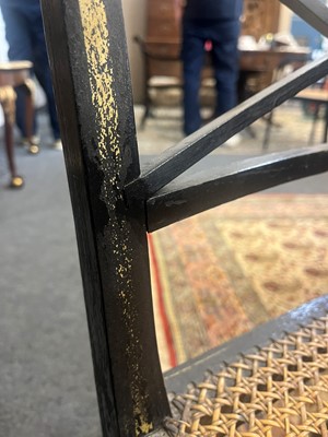 Lot 55 - A set of four Regency-style elbow chairs