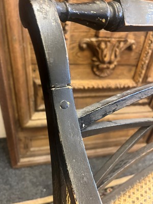 Lot 55 - A set of four Regency-style elbow chairs