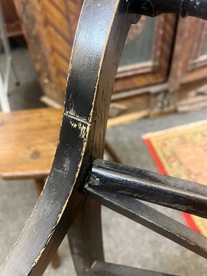 Lot 55 - A set of four Regency-style elbow chairs