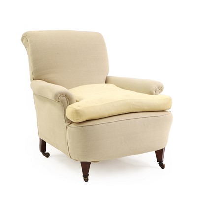 Lot 384 - A Howard style armchair