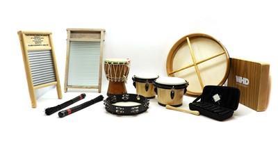 Lot 177 - A selection of percussion instruments