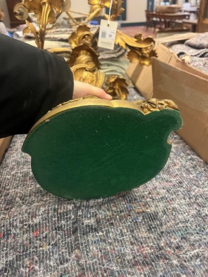 Lot 38 - A pair of Louis XV-style ormolu candelabra