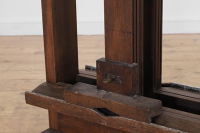 Lot 267 - An oak double studio easel