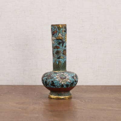 Lot 124 - A Chinese cloisonné arrow vase