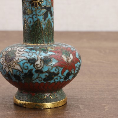 Lot 124 - A Chinese cloisonné arrow vase