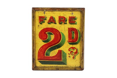 Lot 39 - A painted fairground sign