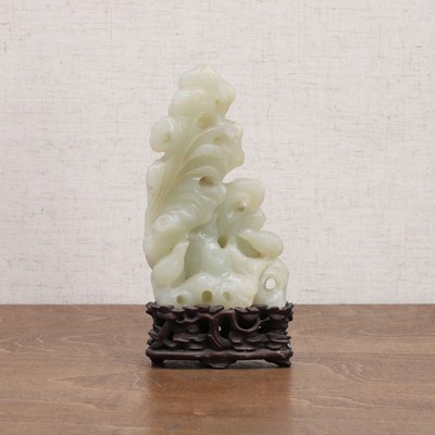 Lot 258 - A Chinese jade carving