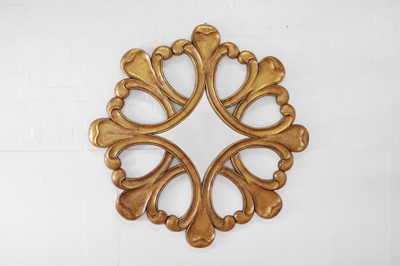 Lot 46 - A large Hollywood Regency giltwood mirror
