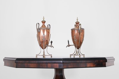 Lot 323A - A pair of copper samovars