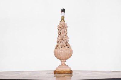 Lot 260 - A glazed pottery table lamp by Casa Pupo