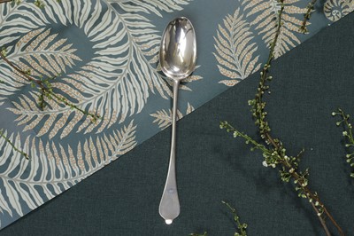 Lot 231 - A Queen Anne silver basting spoon