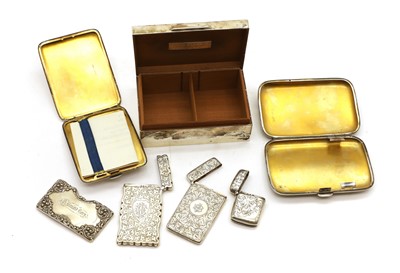 Lot 14 - A collection of silver items