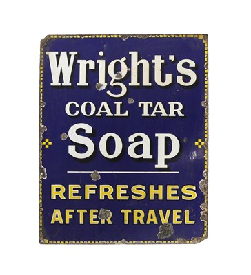 Lot 237 - A Wright’s enamel sign