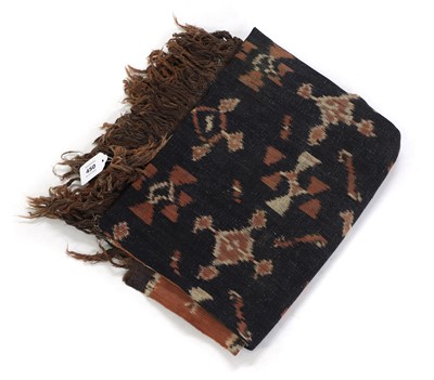 Lot 450 - A cotton ikat shoulder cloth