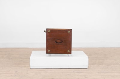 Lot 58 - A mahogany, marquetry and brass étagère