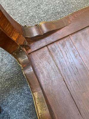 Lot 27 - A Louis XV-style kingwood and tulipwood marquetry bureau plat