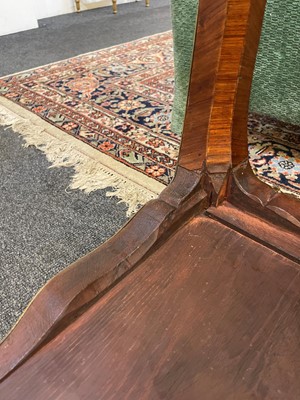 Lot 27 - A Louis XV-style kingwood and tulipwood marquetry bureau plat